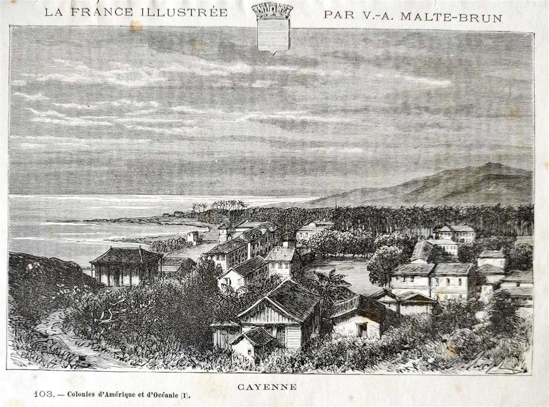 Cayenne - Gravure in La France illustree