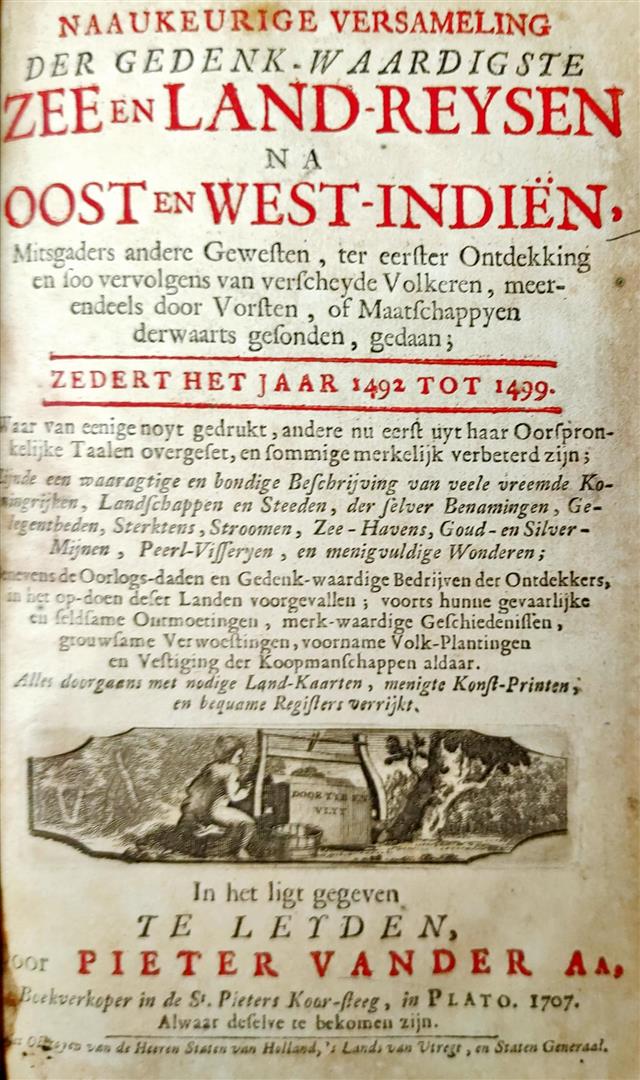 Boek 1706 Zee-Togt van Alonso Ojeda
